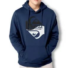 Moletom Canguru Com Capuz Estampa Quiksilver Ying Modelo Unissex