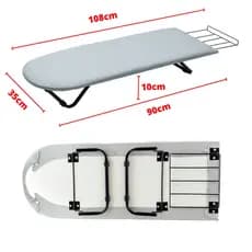 Mesa de Passar Portátil Dobrável Compacta Resistente Anticorrosiva Fácil de Guardar