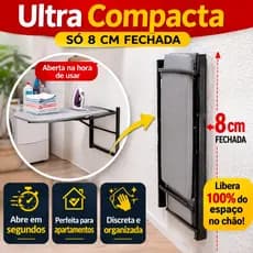 Mesa De Passar Dobrável De Parede Compacta Retrátil DobraMax