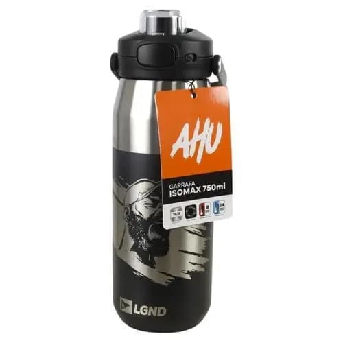Garrafa Termica Inoxidavel 750ml Alta Durabilidade Design Elegante Preta Isolamento Prolongado Bebidas Quentes Frias