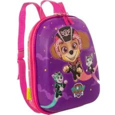 Mochila Infantil Patrulha Canina Tamanho P Roxa Escolar e Passeio