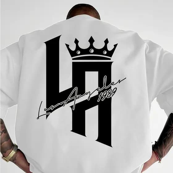 T-shirt de Manga Curta Casual de Rua com Estampa Y2K para Homem, Top Confortável de Gola Redonda para a Primavera