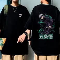 Modern casual T shirt for men and women featuring Jujutsu Kaisen Gojo Satoru print comfortable and stylish
