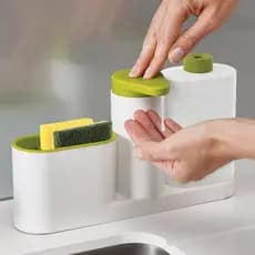 Porta Detergente Dispenser Sabão Liquido Esponja Bucha Porta Sabão Detergente Dispenser de Detergente