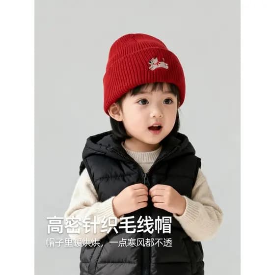 Crianças chapéus de lã outono inverno bebê chapéus de malha chapéus quentes meninos meninas pulôver chapéus simples All-
