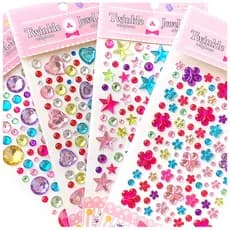 Crianças Gem adesivos de cristal diamante dos desenhos animados adesivos princesa menina 3d tridimensional recompensa ad