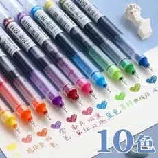 Caneta Rollerball líquida reta Caneta De secagem rápida Tubo De agulha completo Alunos usam caneta De Gel Caneta tinteir