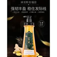 Famosa flor nobre gengibre shampoo masculino feminino anti-caspa anti-coceira fatia de gengibre shampoo 760ml