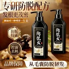 Qin folha gengibre shampoo Anti-perda de cabelo controle de óleo fofo suco de gengibre macio hidratante shampoo gengibre