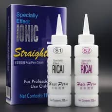 R RICAI cor japonesa perm creme íon perm pacote doméstico creme de alisamento de cabelo ferramenta livre franja alisamen
