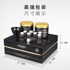 Conjunto de caixa grande para máscara de cabelo, molde reverso, reparo sem vapor, hidratante seco, condicionador suave,