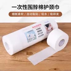 Babador descartável para barbearia, papel para corte de cabelo, Anti-esmagamento, proteção para pescoço, salão de cabele