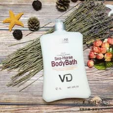 Weiqian Golden Seahorse verdure Lavagem Corporal Lavagem Corporal 500ml Hidratante Suave Iluminador 1L Família