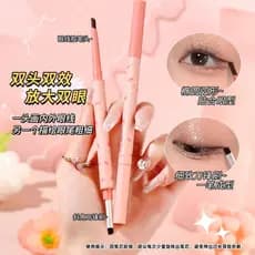 Ming Xizhi Blade Brush Eyeliner Gel Pen Não é fácil de borrar Delineador de duas cabeças para iniciantes à prova d'água