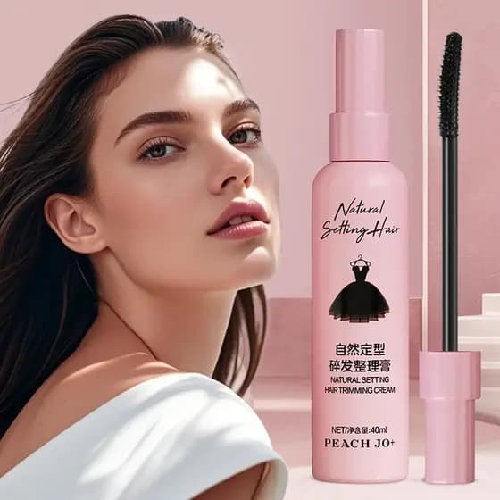 Creme de acabamento de cabelo quebrado, sem enxágue, cabelo pequeno quebrado, Anti-Frizz, cabelo fofo, portátil, não mac
