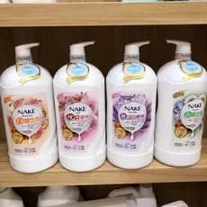 Nago hidratante lavagem corporal grande garrafa banho rosa fragrância lavanda hidratante corpo refrescante limpeza lavag