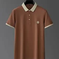 Camisa polo masculina verão de manga curta camiseta solta tamanho grande High-End camisa polo bordada masculina meia man