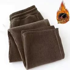 Calças de veludo cotelê resistentes ao desgaste, resistentes ao desgaste e resistentes à sujeira