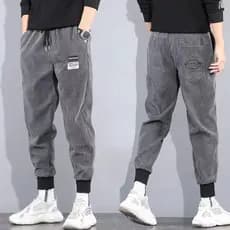 Primavera outono calças masculinas veludo 2024 novo estilo calças casuais masculinas estilo fino calças Leggings calças