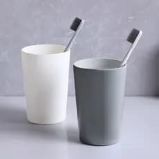 Copo de escova de dentes simples, copo de lavagem de banheiro, copo de escova de dentes doméstica, copo de casal, plásti