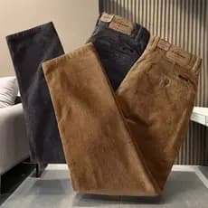 Outono inverno novo estilo americano Retro grosso veludo Micro resistente ao desgaste calças casuais pequenas calças ret