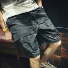 Shorts curtos masculinos macacão de verão Street wear exterior Casual esportes solto estilo fino na moda camuflagem rufi