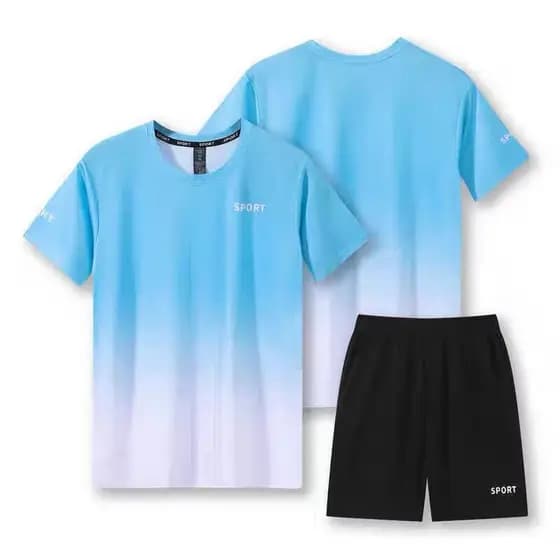Terno esportivo correndo camisa das mulheres dos homens verão de manga curta correndo Casual absorvente de umidade respi