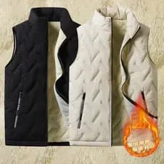 Pedidos de comércio exterior retiro colete masculino outono inverno cordeiro velo colete solto forro de lã masculino col