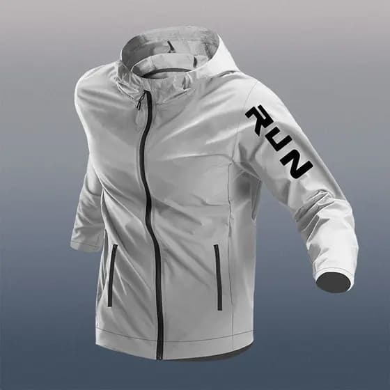 Verão gelo seda protetor solar roupas novo estilo na moda masculino Ultra-fino com capuz blusão solto jaqueta esportiva