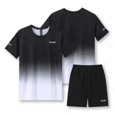 Lazer esportes gelo seda malha camiseta das mulheres dos homens roupas de secagem rápida de manga curta correndo terno v