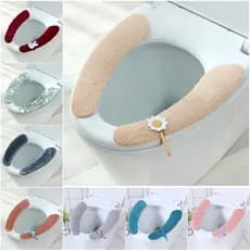 Assento do vaso sanitário doméstico assento de vaso sanitário verão adesivo pegajoso fino quatro estações Universal capa