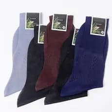 Shanghai Jacquard meias masculinas à moda antiga meias de meia-idade idosos meias de boca solta meias de náilon masculin