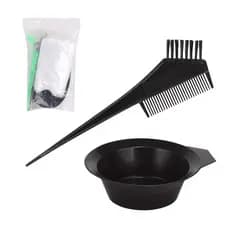 Ferramenta de tingimento de cabelo preguiçoso doméstico, conjunto de 8 peças, tigela de tingimento de óleo cozido, luvas