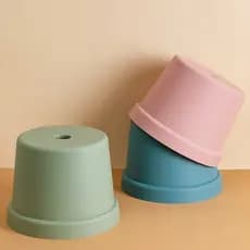 Nordic simples casa fezes de plástico mesa de café fezes crianças pequeno banco jardim de infância antiderrapante redond
