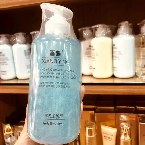 Gel esfoliante dedicado para salão de beleza, 500g, gel de limpeza, limpeza de pele morta, ácido hialurônico, garrafa gr
