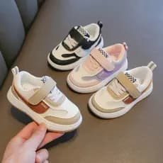 Outono inverno novo estilo sapatos esportivos infantis antiderrapante sapatos de bebê de sola macia macio respirável men
