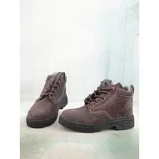 Tamanho 35 dedo do pé de aço salto baixo camurça vaca couro genuíno sapatos femininos macacão sapatos de trabalho ao ar