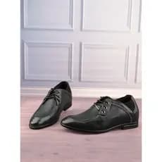 Estilo britânico couro genuíno costura tecido dedo do pé redondo aumento interno sapatos masculinos moda Casual sapatos