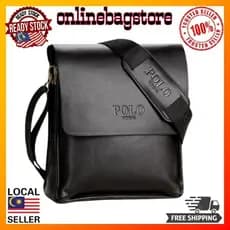 Produto de grande sucesso - Bolsa Slig POLO - Bolsa masculina de couro PU de alta qualidade - Bolsa de mão masculina - W