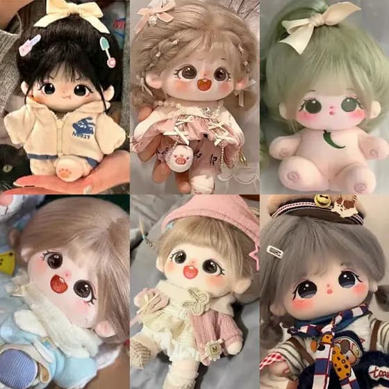 Brinquedo de pelúcia de ídolo de 20cm, boneca de algodão em forma de estrela do monstro Sakura, roupas fofas, coleção de