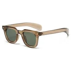 Óculos de Sol Quadrados Femininos Populares, Óculos de Sol Punk Retro com Rebites Masculinos, Óculos de Moda Masculinos