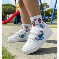 Tênis Infantil de Velcro Lilo 26 ao 33 Criança Escola Lazer