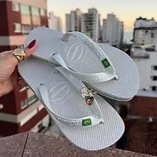 Chinelo Havaianas Brasileira Pingente Tucano 33 Ao 40 Copa do mundo