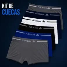 kit com 6 cuecas microfibra sem costura altomax - cores sortidas