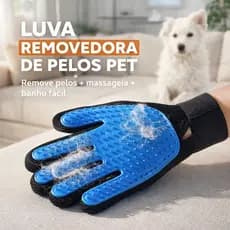 Luva Pet Escova Tira Pelos Cachorro Gato Massageadora Borracha Nano Magnetica Remove Pelo Pets