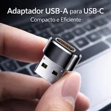Adaptador Plug USB tipo C Femea Para USB 2.0  Carregamento Dados Carregamento Rápido