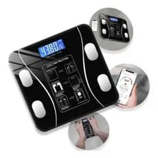 Balança Digital Corporal Inteligente Bioimpedância Bluetooth 180kg Cor Preta