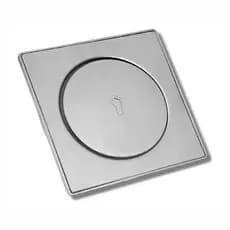 Ralo Inteligente 15x15 Inox Design Oculto Sistema Pop-Up Inteligente Banheiro Cozinha