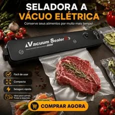 Seladora eletrica a Vácuo Elétrica Alimentos Conserva Carnes Legumes Frutas Embalagem Bivolt