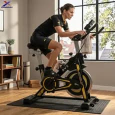 Bike Bicicleta Ergometrica Spinning Cardio Fitness 120kg Treino Em Casa Com Monitor